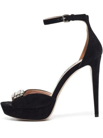 Miu Miu Sandali in pelle con tacco 130mm - Nero
