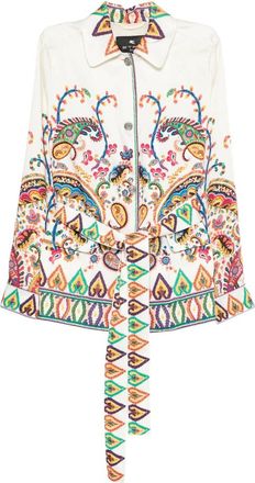 Etro Paisley-print Belted Jacket