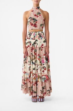 Camilla Halter Tie Back Top Notes From The Road at Nordstrom, Size X-Large