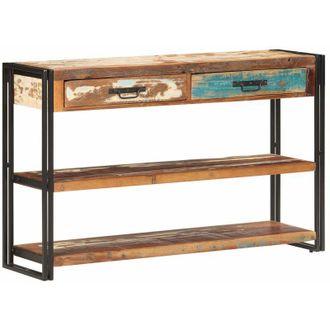 vidaXL Aparador de madera maciza reciclada 120x30x75 cm vidaXL