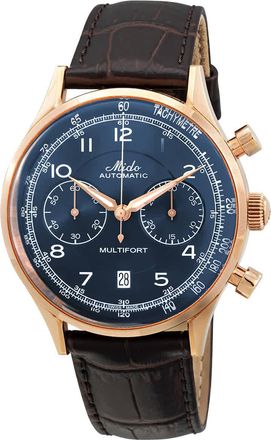 Mido Multifort Chronograph Automatic Blue Dial Mens Watch M0404273604200