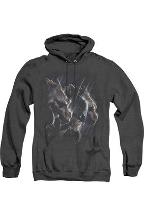 Gildan Batman Gargoyles Adult Heather Hoodie / Hooded Sweatshirt