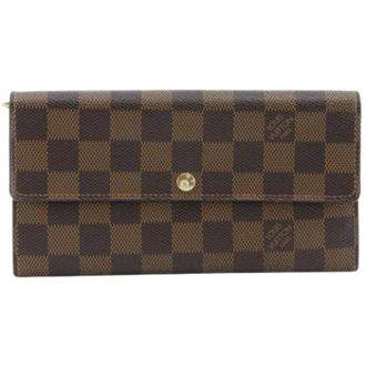 Louis Vuitton Pre-owned Wallets, female, Brown, Size: ONE SIZE Pre-owned Long Wallet (bi-fold)