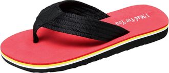 Generic Mens Flat Sandals Home Slipper Shoes Breathable Beach Summer Shoes Flip-Flops Mens Slipper Men Robes and Slippers Set (Red, 8.5)
