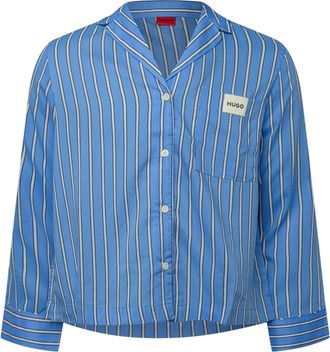 HUGO BOSS Hugo Pyjamatop met logo voor dames (Blauw)