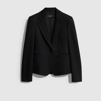 Gucci Wool Grain De Poudre Jacket, Black