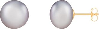 Splendid Pearls 14k Yellow Gold 10-11mm Freshwater Pearl Stud Earrings