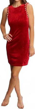 Entro Pearl Mini Dress In Red