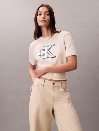Calvin Klein Monogram trui met korte mouwen