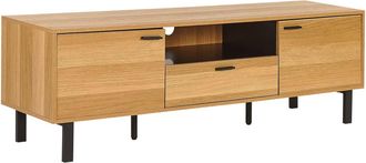 Beliani Mueble tv marrón claro