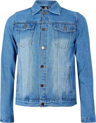 Criminal Damage Heren denim jasje (Blauw)