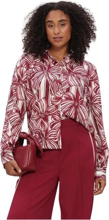 Pom Amsterdam Dames, Blouses & Shirts, Rood, Maat: 2XL Viscose