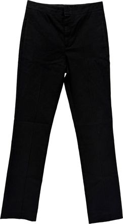 Isabel Marant Straight-Leg Trousers in Black Cotton