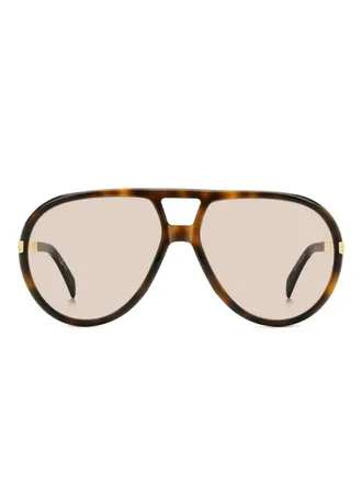 David Beckham Occhiali da sole con montatura stile pilota - Marrone