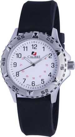 Calibre Sea Wolf White Dial Mens Rubber Watch SC-4S1-04-001R