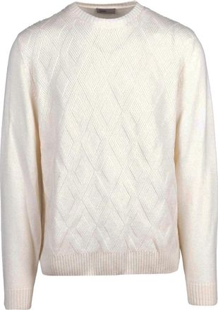Herno Maglione Girocollo - Heren - Cashmere truien - Wit - 2XL - Kasjmier - Truien & Vesten
