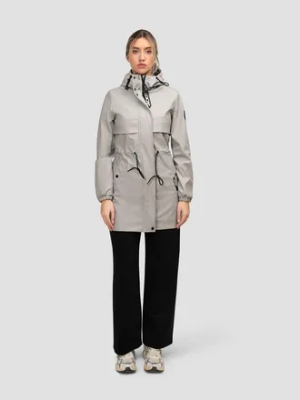 JACK1T Aurora Cape Raincoat in Light Grey at Nordstrom, Size X-Small