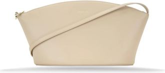 Patrizia Pepe Shoulder Bag - Dames - Schoudertassen - Beige - ONE Size - Leer - Tassen
