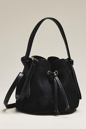 Melie Bianco Laguna Cinched Mini Faux-Suede Bucket Bag