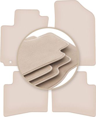 OEM Alfombrillas Beige Premium Para Kia Rio Iii Ub Hatchback 2011-2017