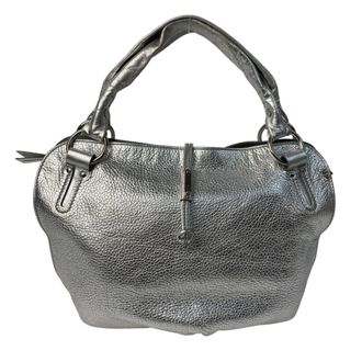 Celine Silver Leather Tote Bag (Pre-Owned)