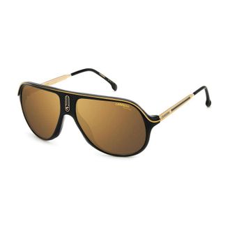 Carrera SAFARI65/N 02M2 YL Black/Gold/Brown with Gold Mirror Polarized