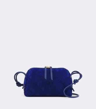 Bottega Veneta Bolso cruzado Concert de ante Intrecciato