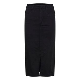 Kaffe Rokken, Dames, Zwart, 3Xl, Denim, Elegante Kadima Rok in Zwart