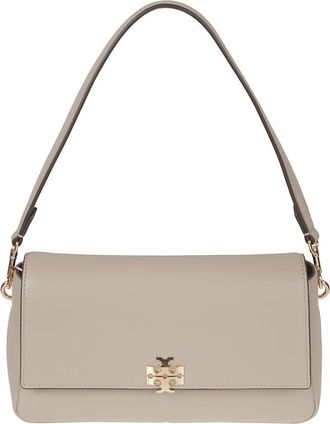 Tory Burch Small Charlie Schoudertas - Dames - Schoudertassen - Grijs - ONE Size - Leer - Tassen