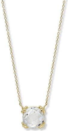 Anzie Dew Drop Cluster Topaz Pendant Necklace in Gold at Nordstrom, Size 17 In