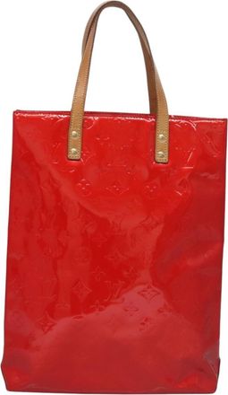 Louis Vuitton Reade Red Patent Leather Handbag (Pre-Owned)