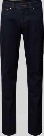 Bugatti Regular Fit Jeans mit Eingrifftaschen in Marine, Größe 32/32