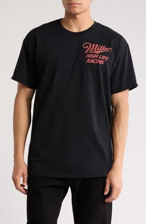 Junk Food Miller High Life Graphic T-Shirt in Black at Nordstrom, Size Xx-Large