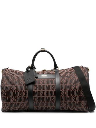Moschino Borsa weekend con stampa - Marrone