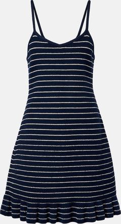 J.W.Anderson Striped cotton-blend minidress