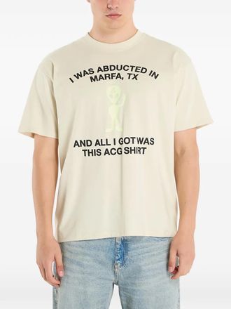 Nike ACG graphic-print T-shirt - men - Polyester/Cotton - M - Neutrals