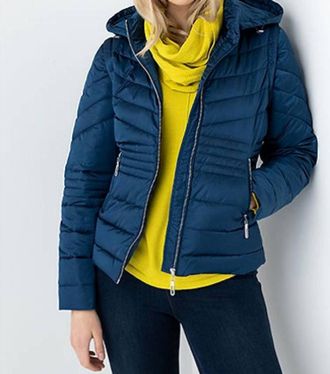 Marble Scotland 2 In 1 Short Puffer Jacket In Marine