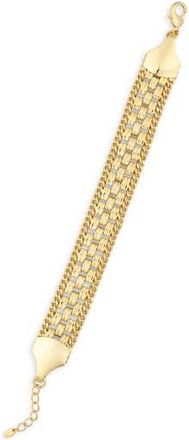Argento Vivo Mesh Chain Bracelet in Gold at Nordstrom Rack
