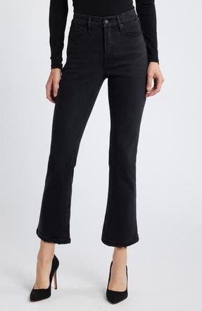 Good American Good Crop Straight Leg Jeans in Black340 at Nordstrom Rack, Size 20