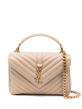 Saint Laurent medium College chain tote bag - Neutrals