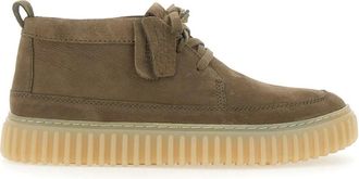 Clarks Schoenen, Heren, Groen, 45 EU, Leer, Torhill Lace Hi