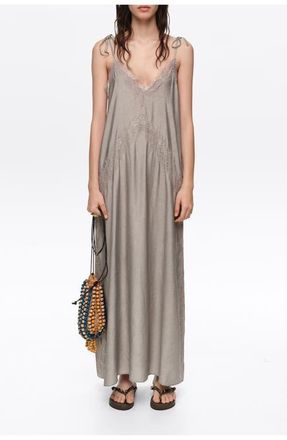 Bimba & Lola Fluid Dress in Silver at Nordstrom, Size Xx-Small Eu