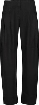 Iro Iro, Broeken, Dames, Zwart, S, Flowy Pleated Broeken
