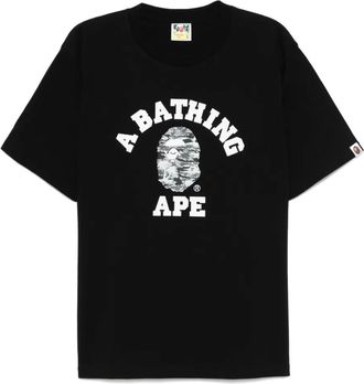 A Bathing Ape T-shirt con stampa logo - Nero