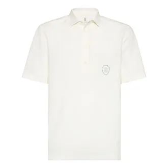 Brunello Cucinelli Logo-appliqu&eacute; Polo Shirt