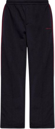 Alexander McQueen Alexander McQueen, Sweatpants, male, Blue, Size: XL Sweatpants with Stitched Seams on the Legs
