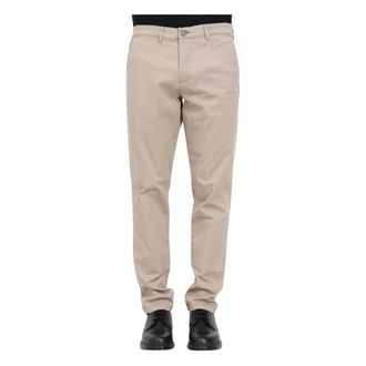 Selected Heren, Broeken, Beige, Maat: W36 Katoen