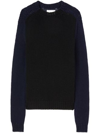 Jil Sander crew-neck jumper - men - Cotton - 48 - Blue