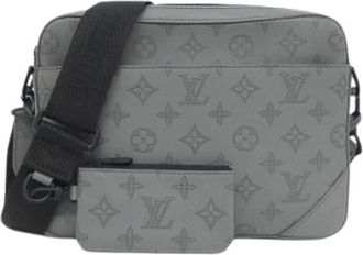 Louis Vuitton Pre-owned Monogram Shadow Duo Messenger Borsa a spalla in pelle - - Pre-owned - Uomo - Grigio - ONE SIZE
