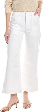 Hudson Jodie White Wide Leg Crop Jean